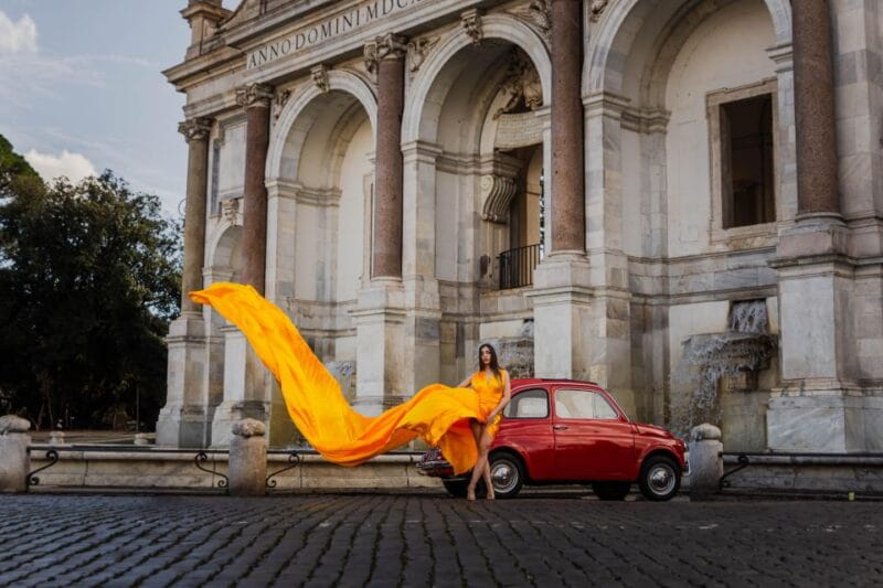 Flying Dress Rome Photoshoot - The Delivery of Your Photos: Quick and Quality