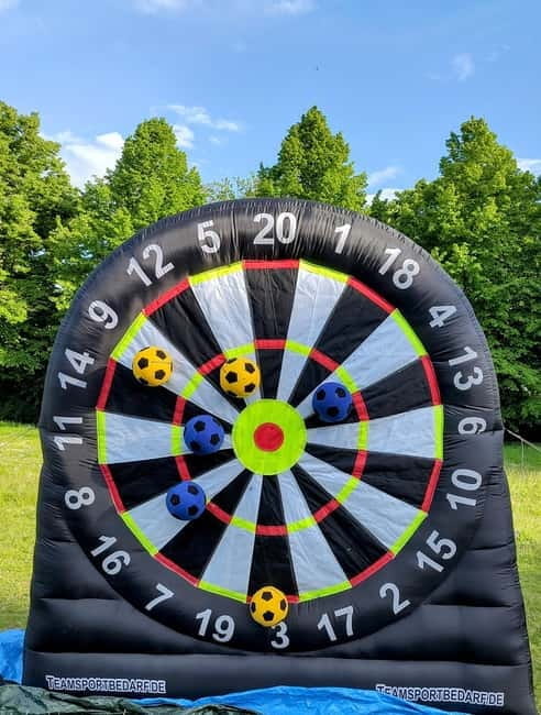 Football darts in Leipzig  the perfect fun for young and old alike. - Key Points / Takeaways