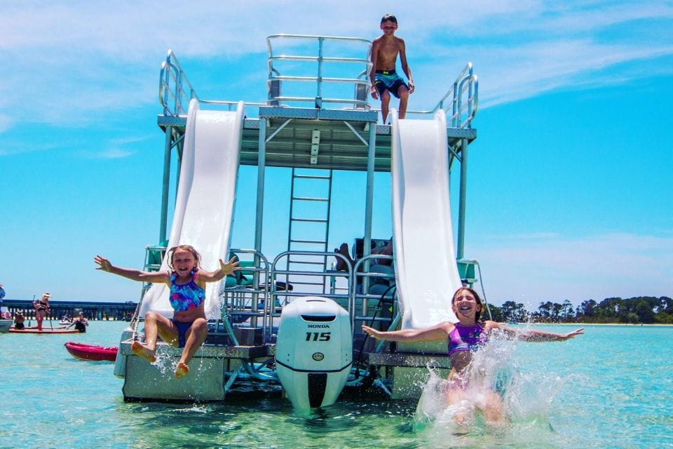 Fort Walton: Double Decker Half Day Pontoon Boat Rental - Key Points