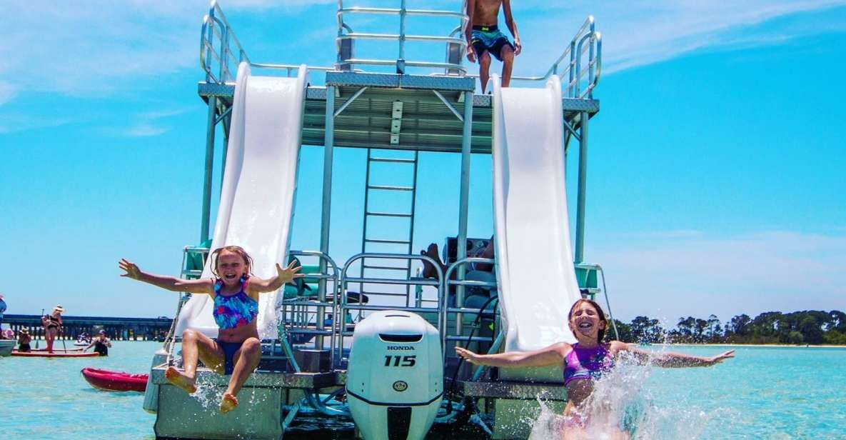 Fort Walton: Double Decker Half Day Pontoon Boat Rental - Safety and Life Jackets