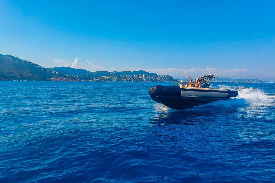 Frejus: Sea and Creeks Boat Tour With Snorkeling and Drinks - Volcanic Coast Exploration