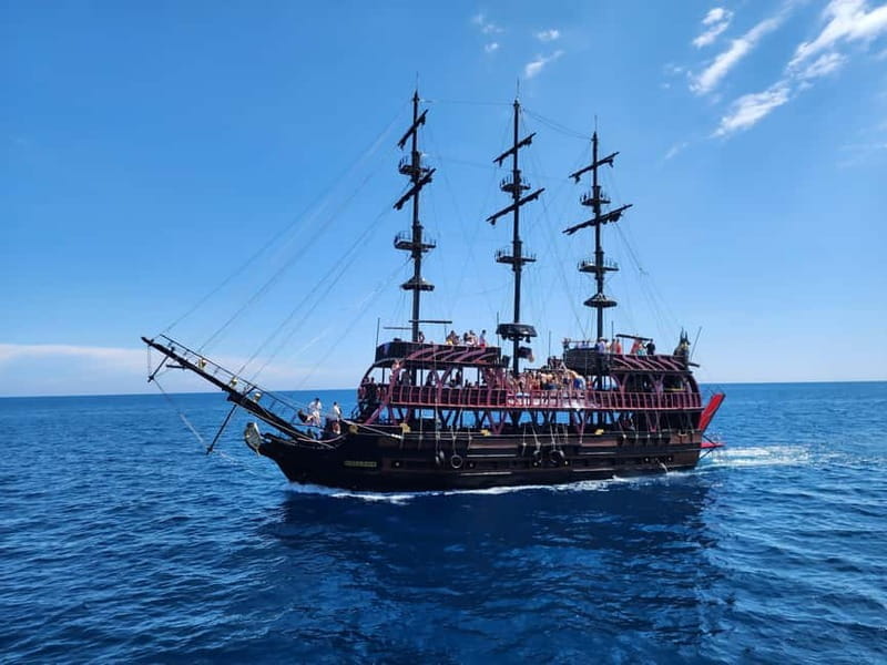 From Antalya: Kemer Pirate Party Boat Trip w/Lunch & Pickup - Setting Sail on the Kemer Pirate Adventure