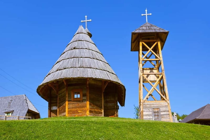 From Belgrade to Sarajevo: Western Serbia Private Day Tour - Exploring the Magic of Meavnik (Timbertown)