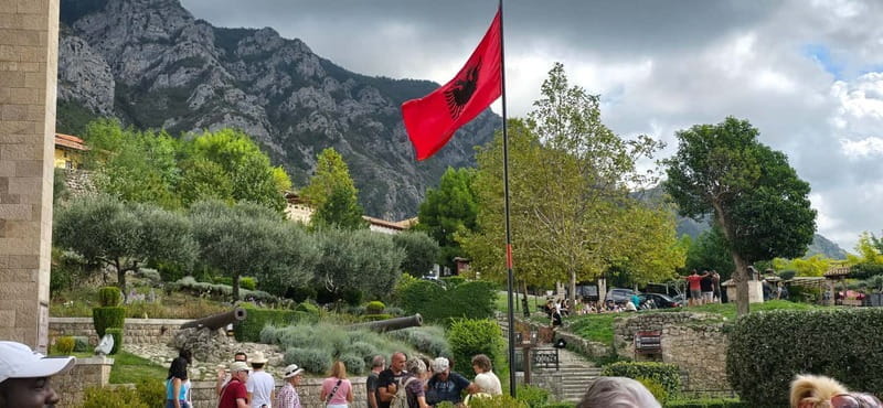 From Durres/Golem: Kruja & Holy Mountain & Old Bazaar Tour - Lunch with a View