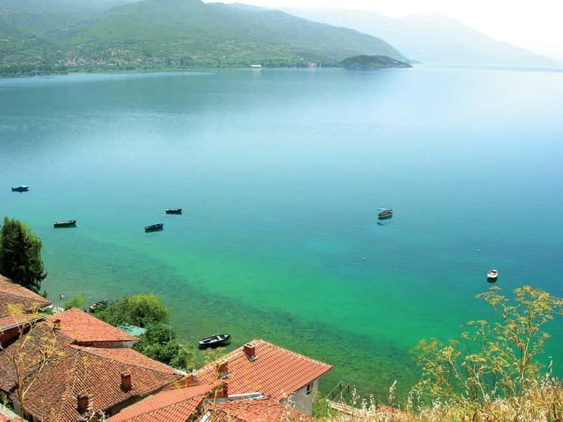 From Durres: North Macedonia Ohrid Lake, Saint Naum Day Tour - First Stop: The Peaceful Town of Pogradec