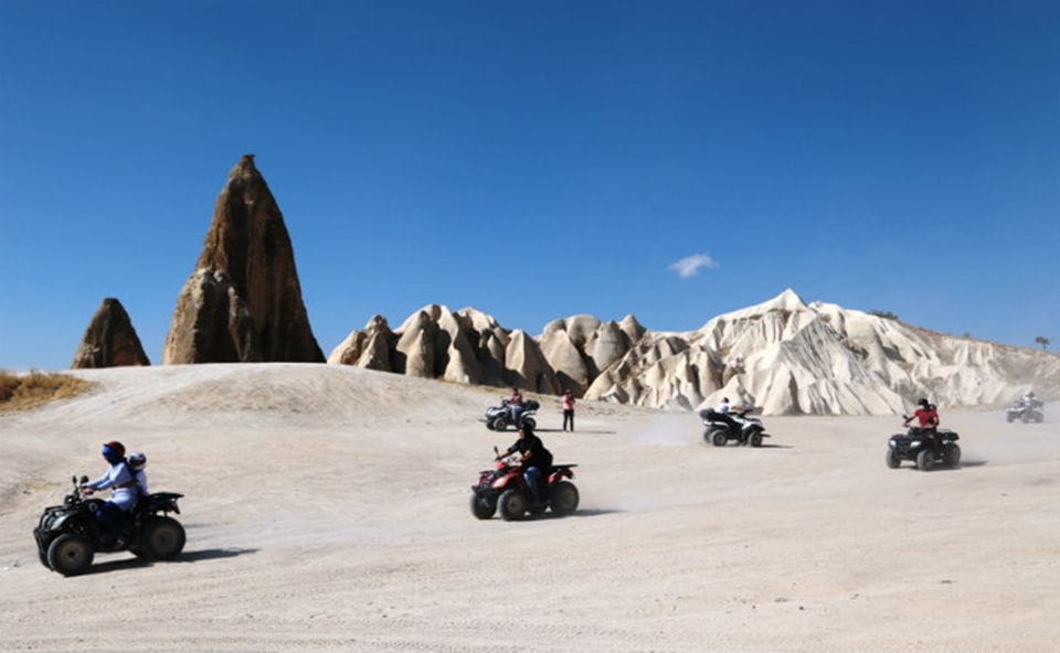 From Göreme: Cappadocia Valleys at Sunset ATV Tour - Fairy Chimneys Admired