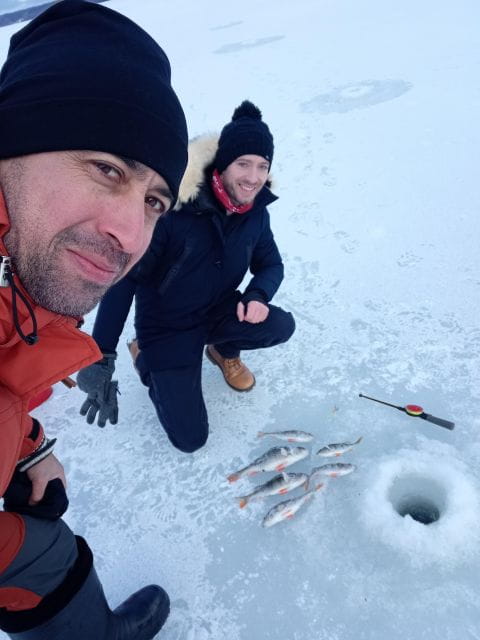 From Helsinki: Bodom Lake Ice Fishing with Food & Drinks - The Art of Ice Fishing