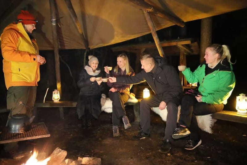 From Helsinki: Guided Forest Walk in the dark with campfire - Warming Up with a Campfire: A Finnish Tradition