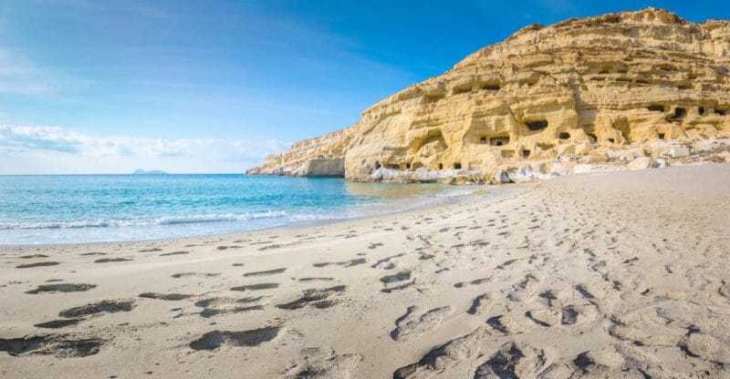 From Heraklion: Day Trip to Matala Hippie Beach and Caves - What to Expect at Matala Beach and Town
