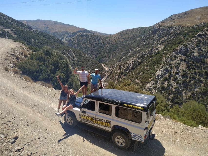 From Heraklion: Guided Jeep Safari With Winery Visit & Lunch - Tsoutsouros Beach Swim