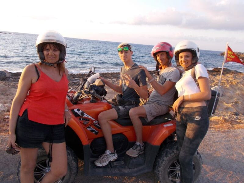 From Hersonissos/Malia: Guided Sunset Quad Safari - The Itinerary: From Mountain Trails to Coastal Sunsets