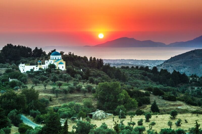 From Kos: Zia Sunset Tour - The Climb to Dikaios Mountain
