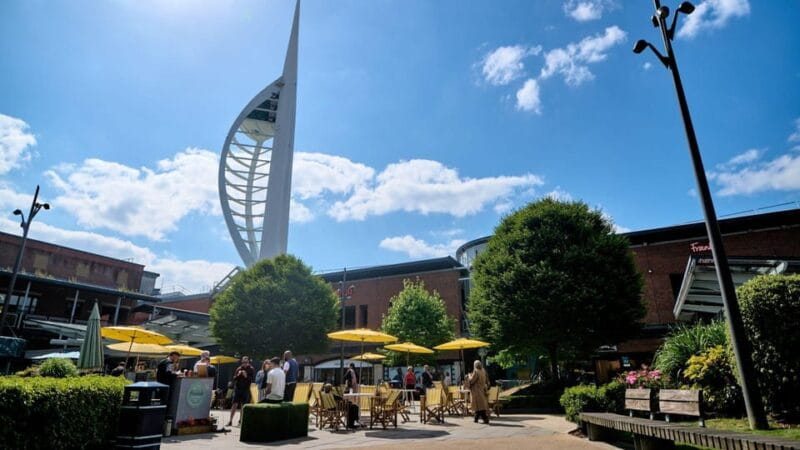 From London: Portsmouth Spinnaker Tower Entry & Rail Ticket - Shopping at Gunwharf Quays: A Shopaholic’s Paradise