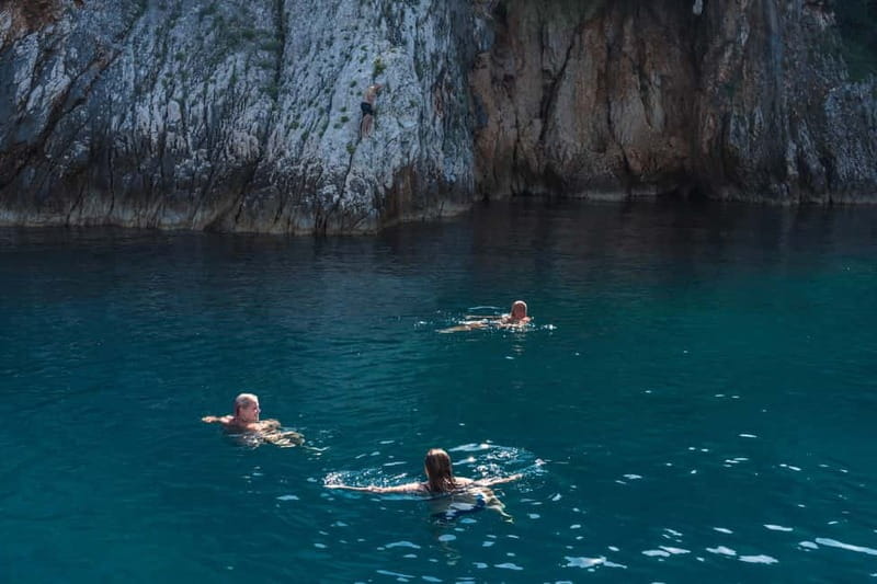 From Lovran/Opatija: Boat Tour to a Little Blue Cave - Exploring the Adriatic Coastline and the Small Blue Cave