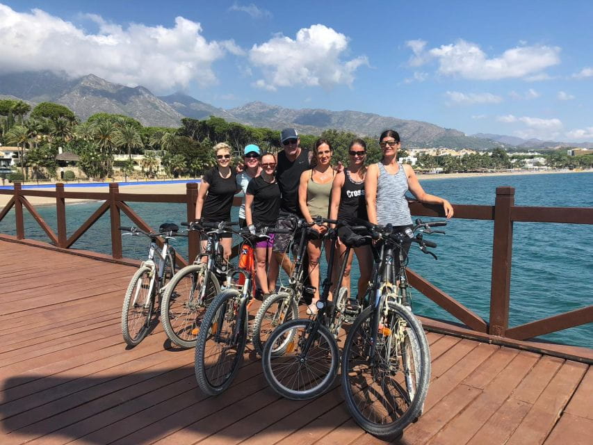 From Marbella: Guided Bicycle Tour to Puerto Banús - Multi-Language Guide Availability