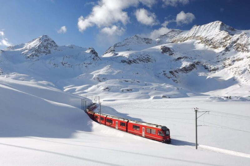 From Milan: Bernina Red Train to St Moritz Guided Tour - Overview of the Bernina Red Train Guided Tour from Milan