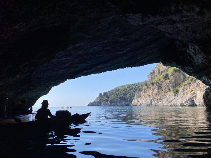 From Nerano: Sorrento Coast to Crapolla Fjord Kayak Tour - Kayaking Through Caves and Secluded Beaches