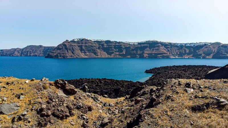 From Old Port:Volcanic Islands Boat Trip & Hot Spring Visit - Visiting Thirassia Village and Returning