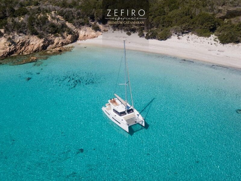 From Palau: La Maddalena Archipelago Catamaran Tour w/ Lunch - A Feast on the Sea and Land