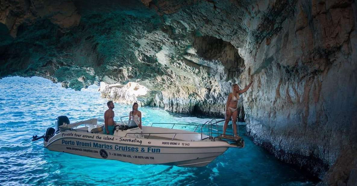 From Porto Vromi: Shipwreck Beach Private Boat Cruise - Shipwreck Beach Exploration