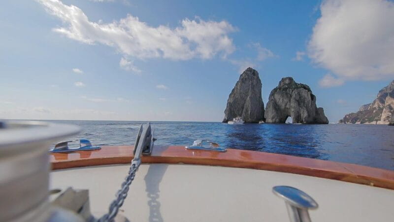 From Positano: Day trip to Capri - Group Tour by boat - The Return Journey and Optional Swimming