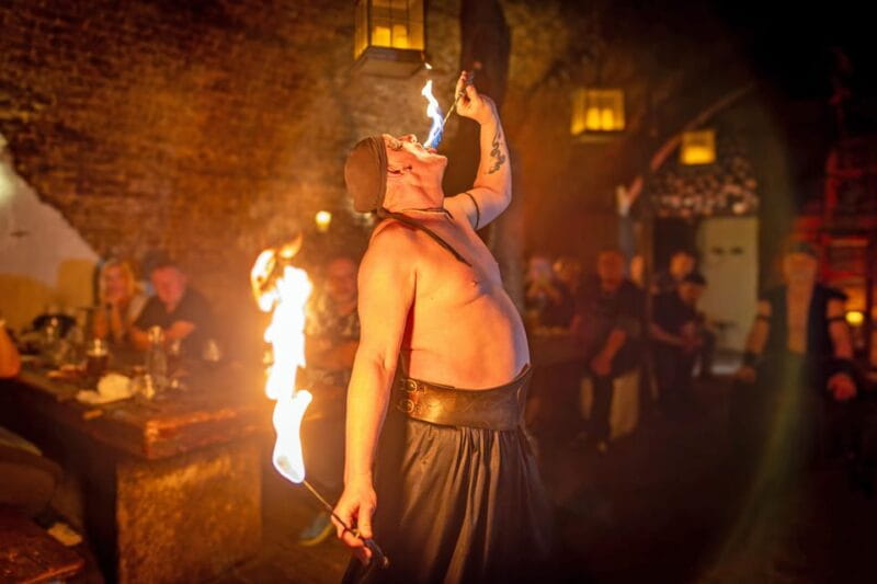 From Prague: Medieval Dinner, Show, Castle and Brewery - The Medieval Feast and Evening Entertainment
