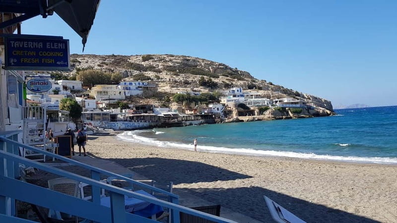 From Rethymno Bali & Panormo: Matala & Spili Villages Trip - The Legendary Hippie Beach of Matala