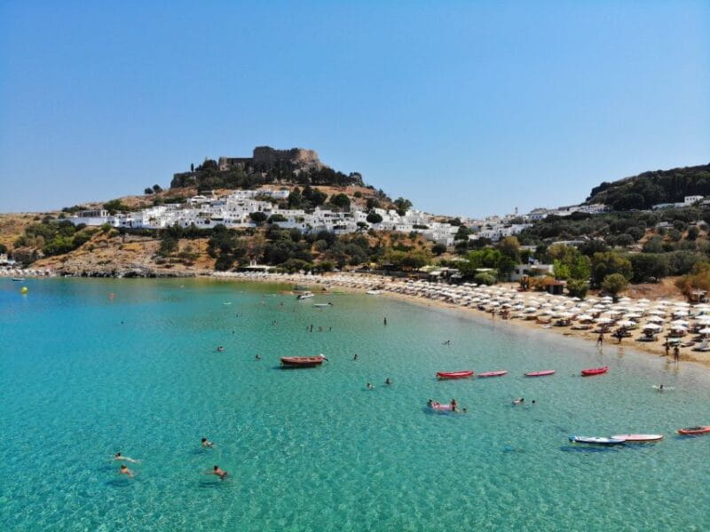 From Rhodes: Yacht Cruise to Lindos with Lunch and Drinks - Anthony Quinn’s Bay: A Quiet, Picturesque Finale