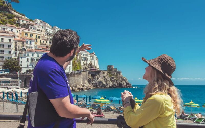 From Rome/Naples: Pompeii and Amalfi Coast Day Tour - Cruising the Amalfi Coast: Positano & Amalfi