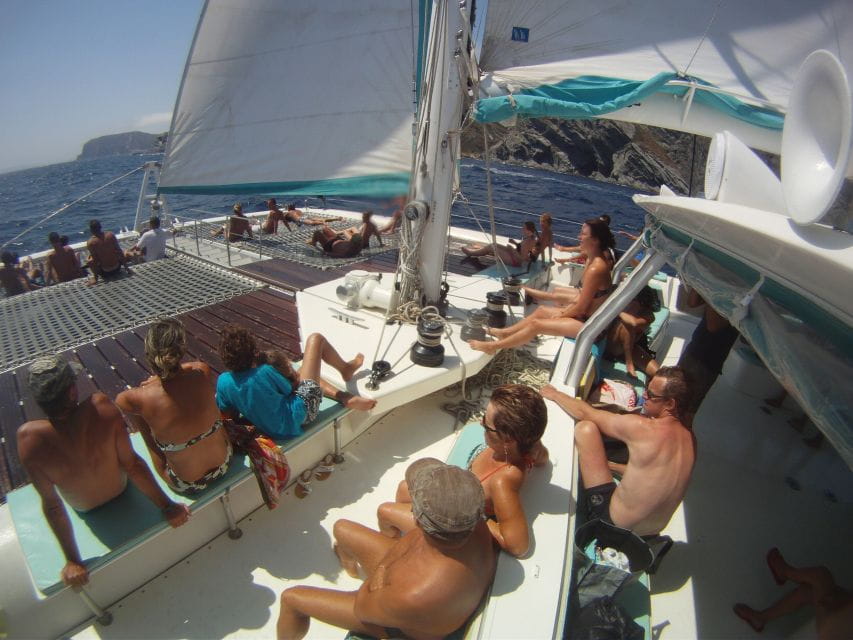 From Roses: Catamaran Cruise Cap Norfeu - Cadaqués - Onboard Experience