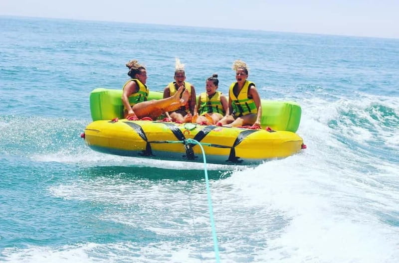 From Santa Eulália: UFO - Towable - Exploring the Algarve Water Fun: The UFO Towable Ride
