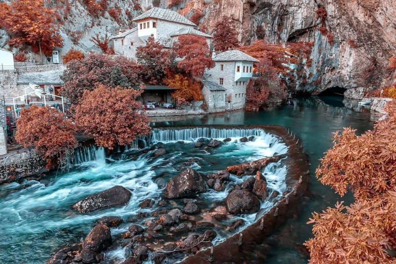 From Split To Sarajevo: Mostar, Blagaj & Kravica falls tour - Blagaj Tekke: A Spiritual and Natural Jewel