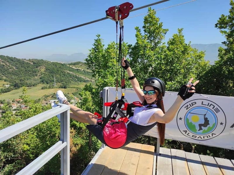From Tirana: Petrela Zipline Adventure with Transport - Key points / Takeaways