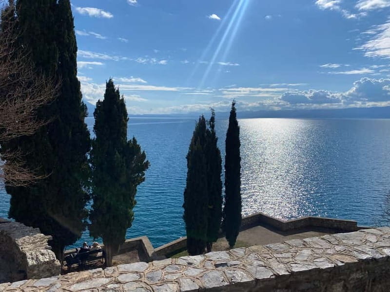 From Tirana : Visit Ohrid , Struga / North Macedonia - Visiting the Church of Saints Clement and Panteleimon: A Byzantine Gem