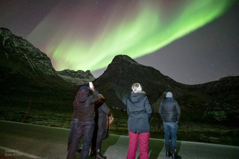 From Tromsø: Aurora Minibus Chase with Portrait and Hot Meal - Discovering the Arctic Night Sky