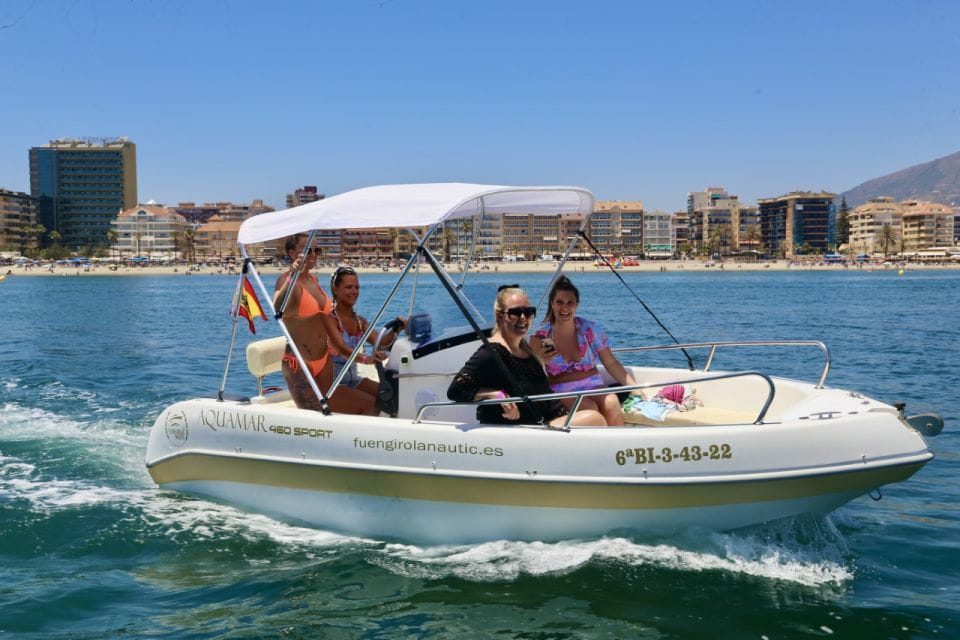 Fuengirola: 1- to 4-Hour Boat Rental - No License Needed - Boat and Equipment Specifications