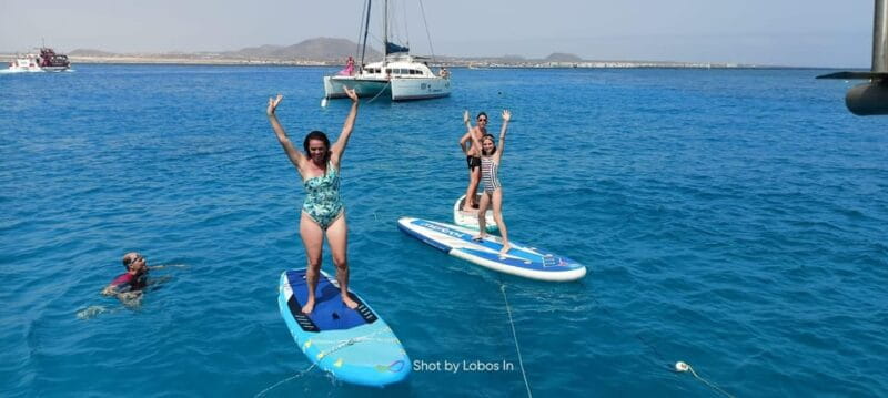 Fuerteventura: PRIVATE Catamaran All Inclusive Lobos in - Starting Point: Corralejo’s Muelle de Corralejo