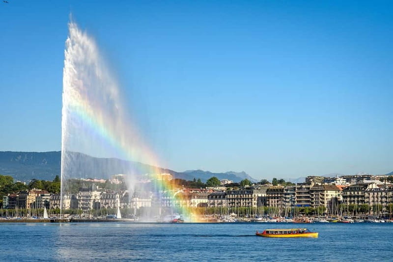 Geneva Walk & Cruise:The secrets of the Jet D'eau & apéritif - The Final Touch: Swiss Apéritif