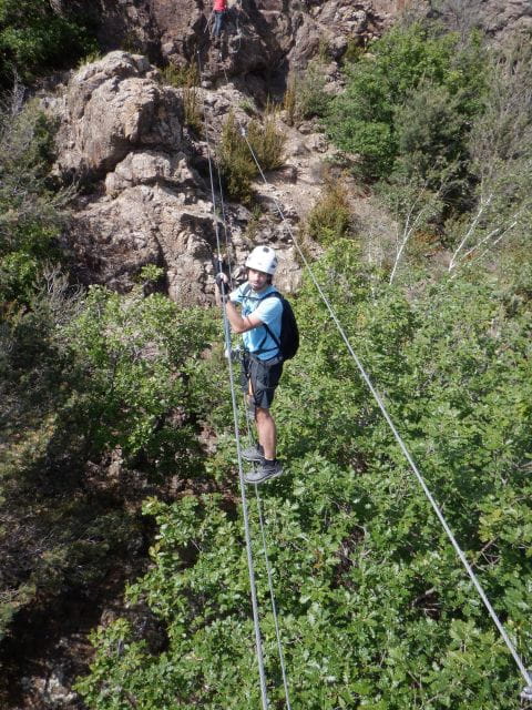 Gerona: via Ferrata Roca De La Creu in Ribes De Freser - Key Points