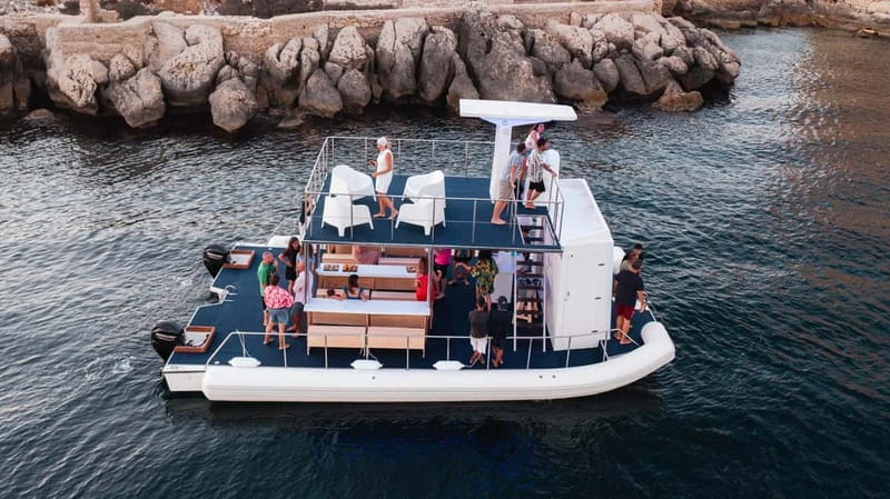 Giardini Naxos: Dolphin Catamaran Sunset Tour with Aperetif - The Photo Stop and Food Tasting at Isola Bella