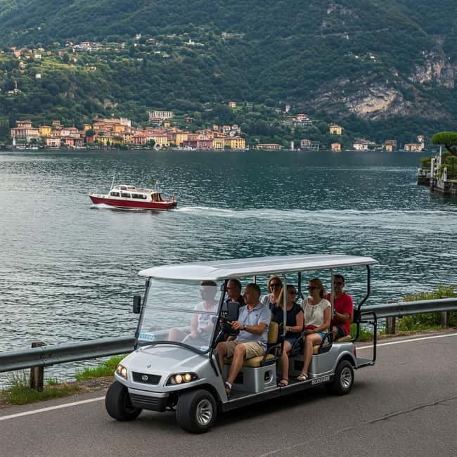 Golf car tour and boat ride on Lake Como - Exploring Como from Land and Lake: A Unique Experience