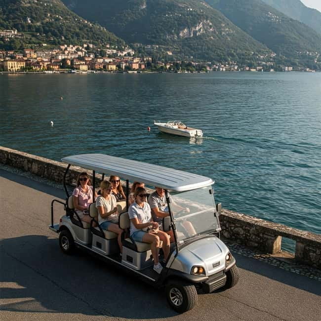 Golf car tour and boat ride on Lake Como - Key points / Takeaways