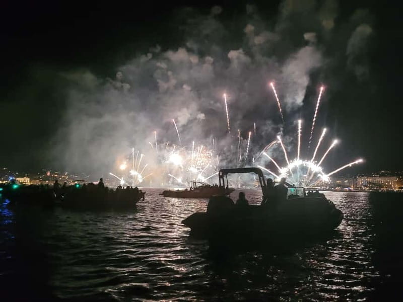 Golfe-Juan/Cannes: Fireworks festival by boat - Experiencing the Magic of the French Riviera from the Water