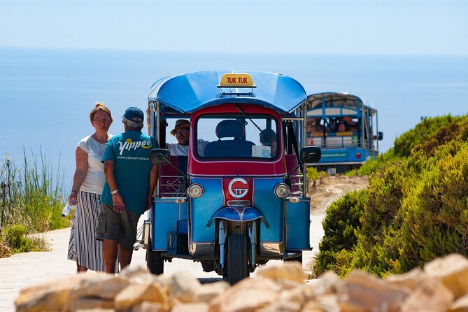 Gozo Tuk Tuk Chauffered Tour W/Crossing & Return by Yippee Island Hopper Boat - Inclusions and Highlights