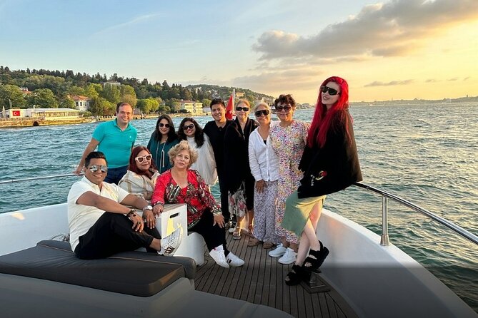 Guided Bosphorus Sunset Cruise on Luxurious Yacht - Small Group Cruise - Included Refreshments and Drinks