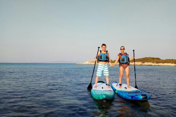 Guided stand up paddle (SUP) lesson and tour - Discovering Halkidiki’s Coastal Gems on a SUP