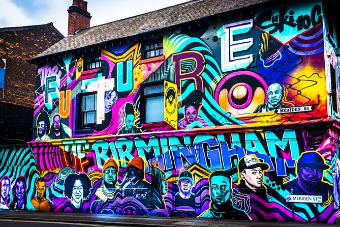 Guided Tour of Street Art in Birmingham - Lower Trinity Street: A Murals for Activism