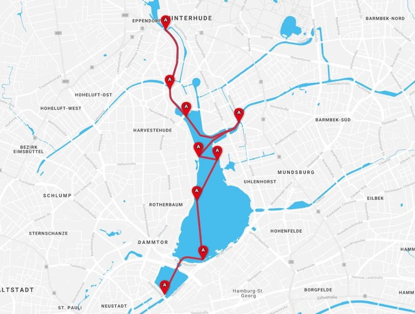 Hamburg: Alster River Hop on Hop Off Cruise - Experience Highlights