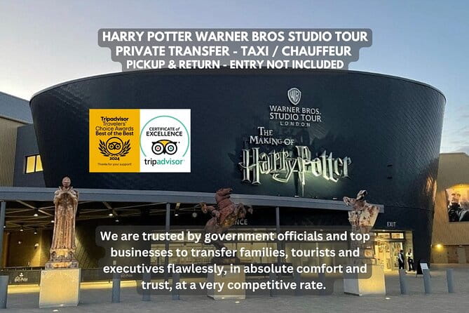 Harry Potter Warner Bros Studio Private Transfer Pickup & Return - Key Points