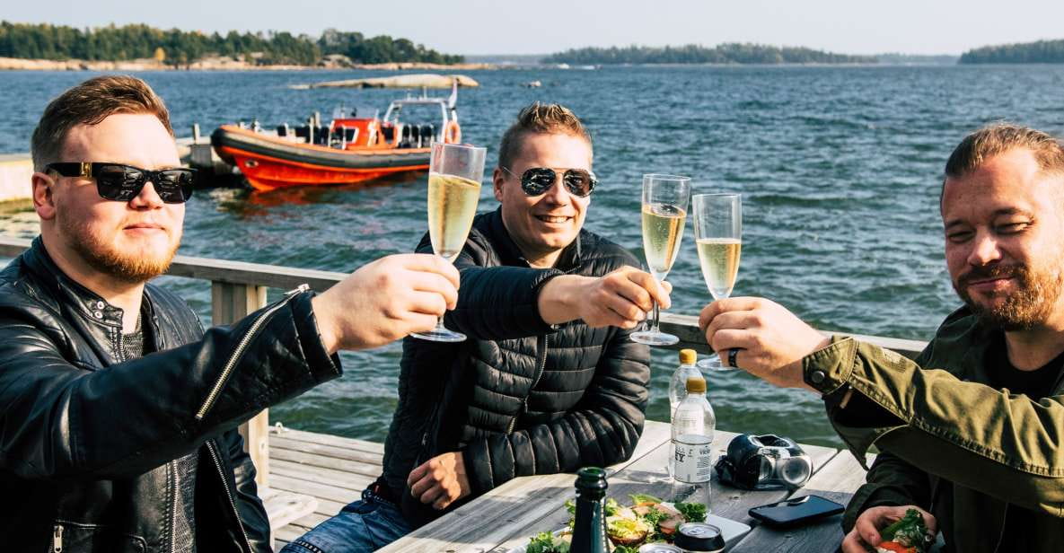 Helsinki: Helicopter and RIB Boat Adrenaline Combo Tour - Snack Lunch and Refreshments